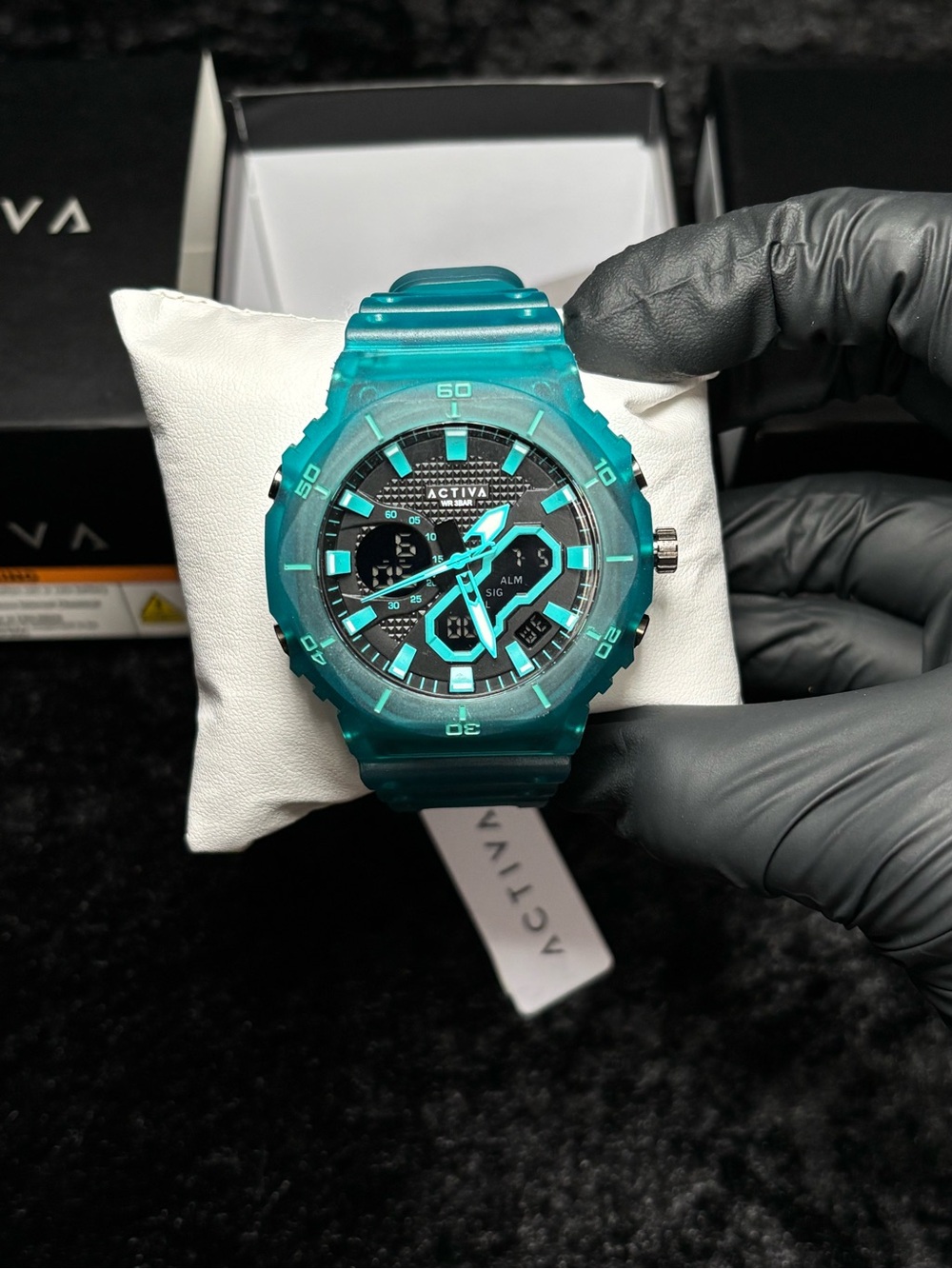 NIB Activa Exon X Invicta Teal Digital Chrono Watch